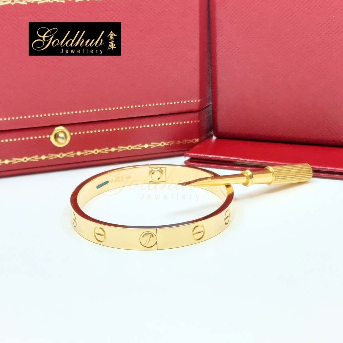Cartier LOVE Bracelet, Classic Model in Yellow Gold, Size 16