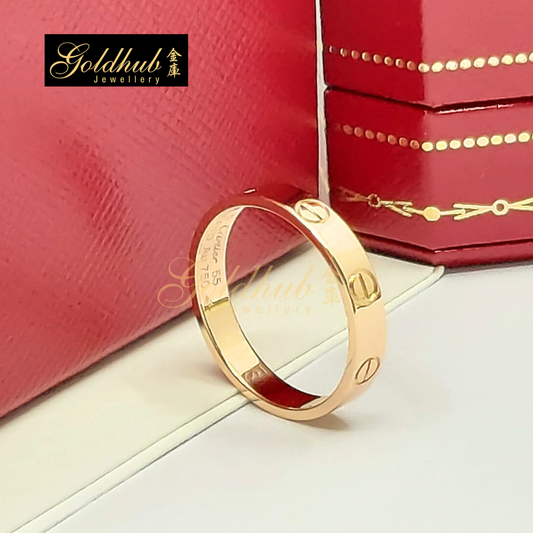 Cartier Love Ring, Small Model, in Rose Gold, Size 55