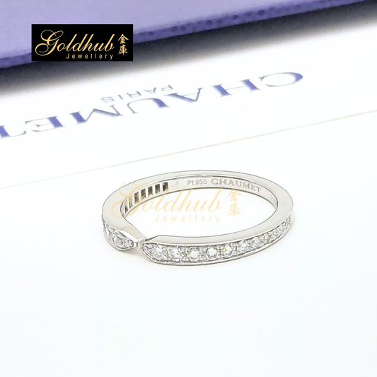 [Reserved] Triomphe de Chaumet Diamond Wedding Band in Platinum, Size 55