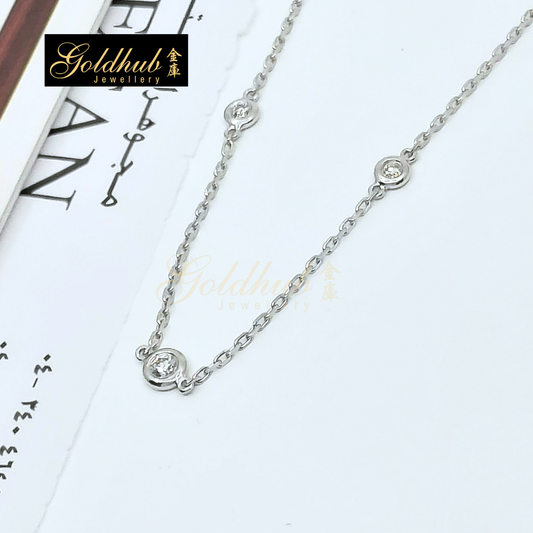 [Reserved] Diamond Necklace in White Gold