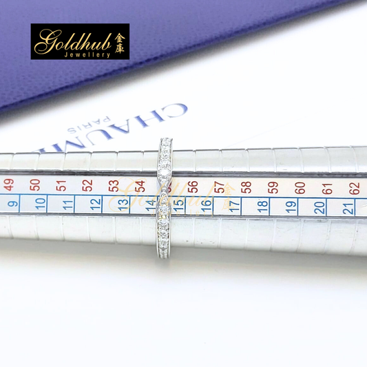 [Reserved] Triomphe de Chaumet Diamond Wedding Band in Platinum, Size 55