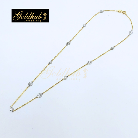 [Reserved] Diamond Necklace in Yellow Gold