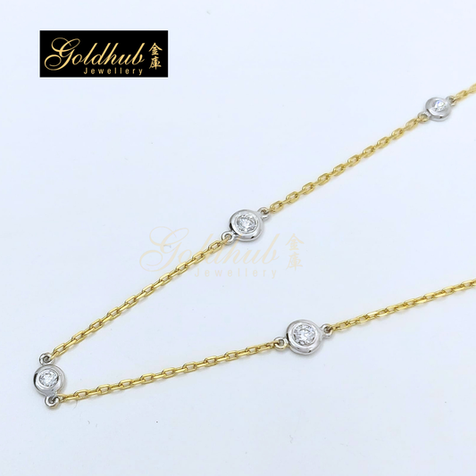 [Reserved] Diamond Necklace in Yellow Gold