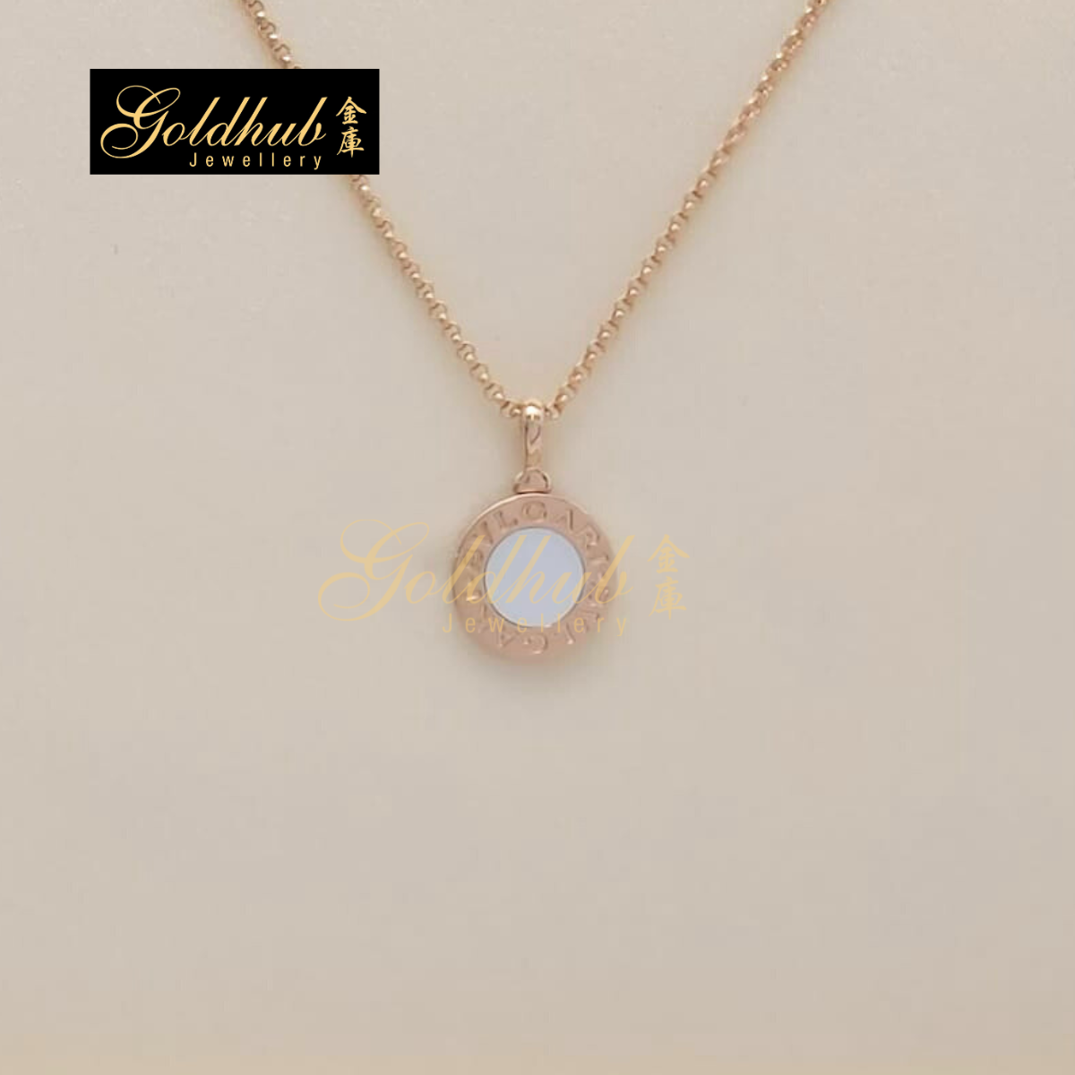 Bvlgari Bvlgari Necklace Mother of Pearl in Rose Gold