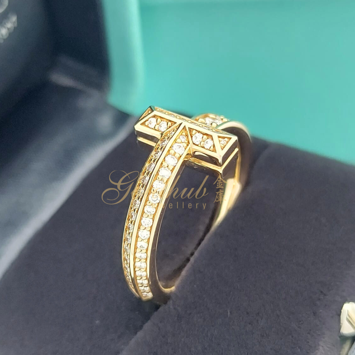 Tiffany T1 Narrow Diamond Ring in Rose Gold