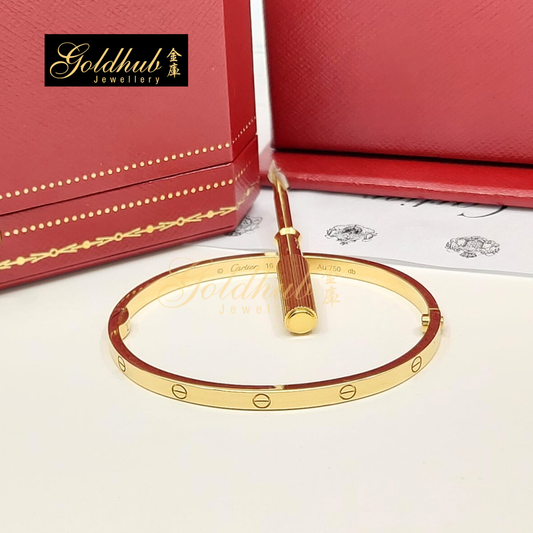 Cartier Love Bracelet, Small Model in Yellow Gold, Size 16