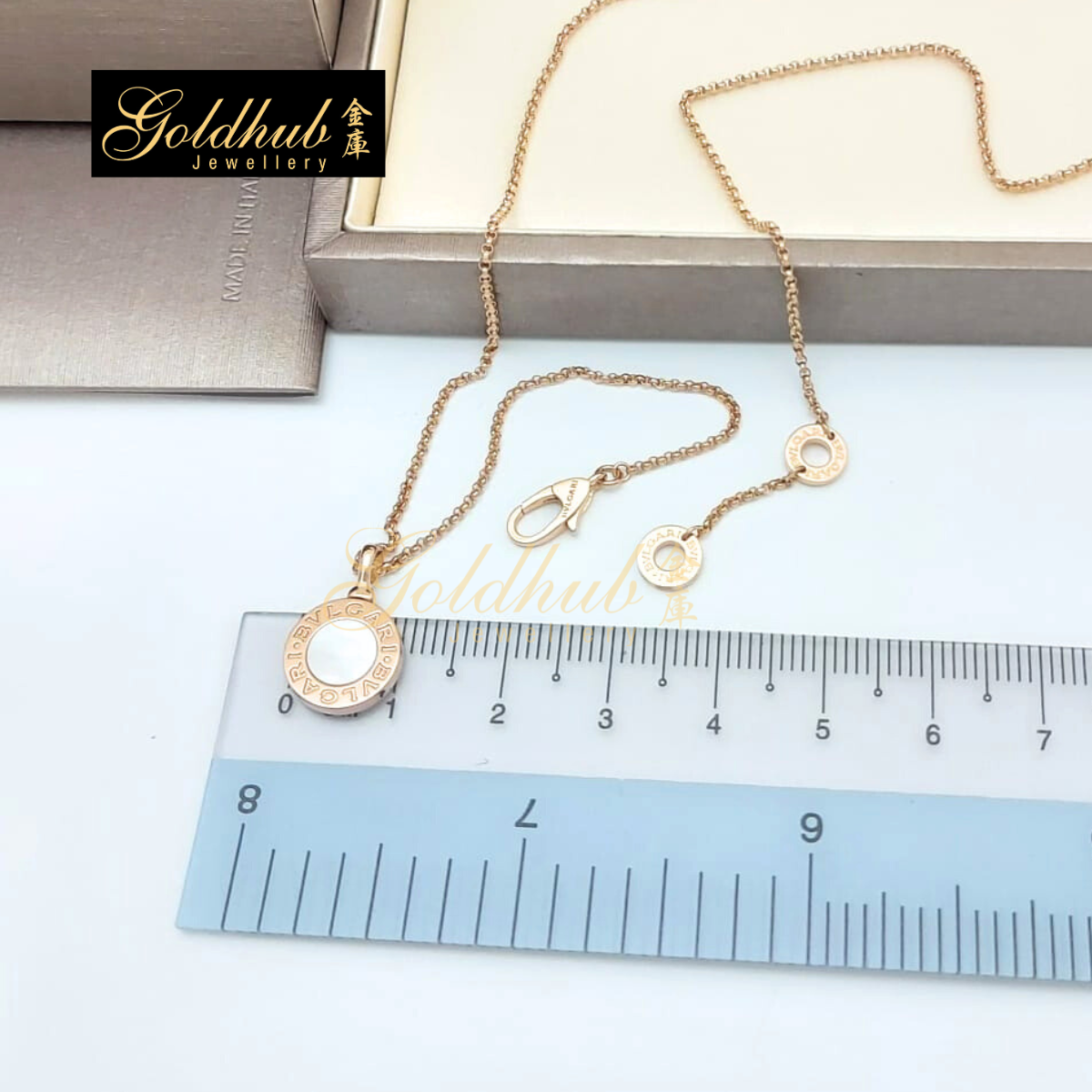 Bvlgari Bvlgari Necklace Mother of Pearl in Rose Gold