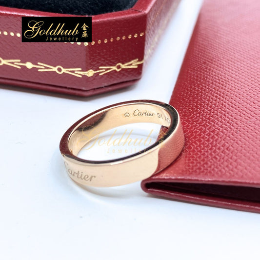 Cartier C de Cartier Wedding Ring, 4mm, 1 Diamond in Rose Gold Size 51