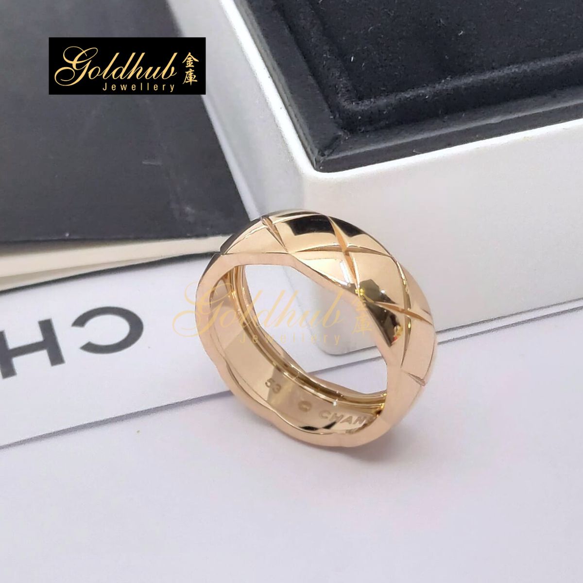 Chanel Coco Crush Ring, Small Version in Rose Gold, Size 53