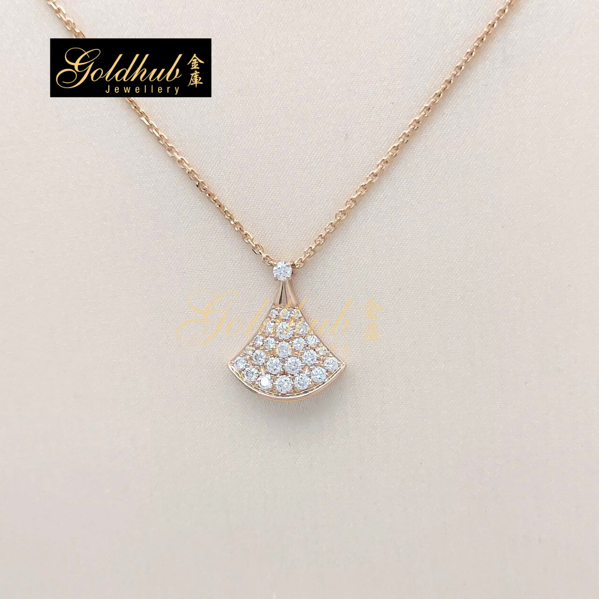 Bvlgari Diva Dream Diamond Necklace in Rose Gold