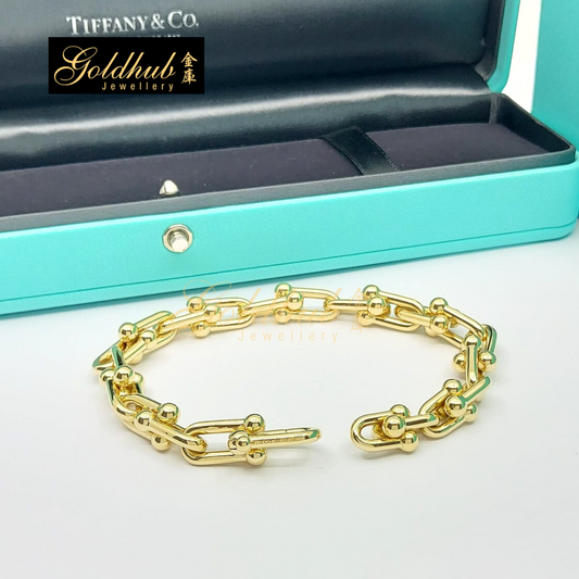 Tiffany HardWear Medium Link Bracelet in Yellow Gold
