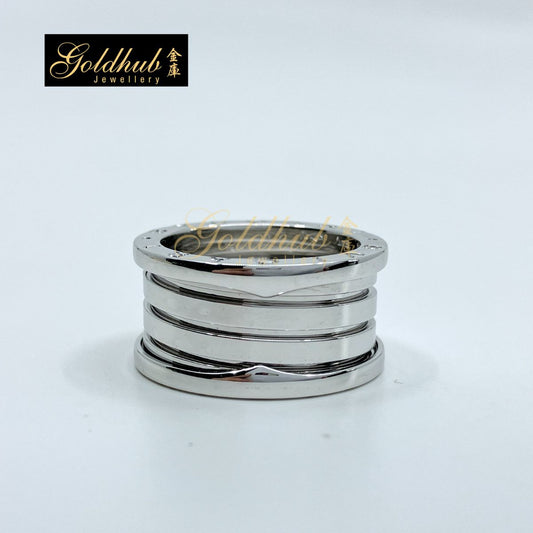 Bulgari B.zero1 4 Bands Ring in White Gold, Size 56