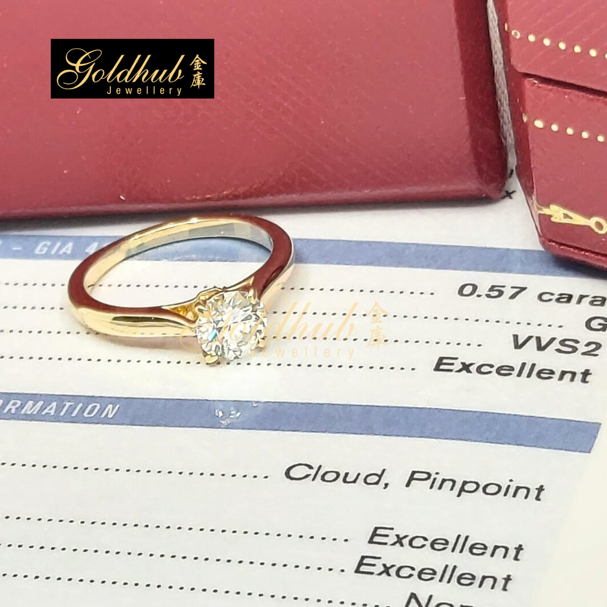 [Reserved] Cartier Solitaire 1895 Ring in Yellow Gold