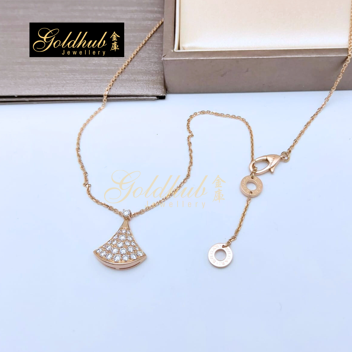 Bvlgari Diva Dream Diamond Necklace in Rose Gold