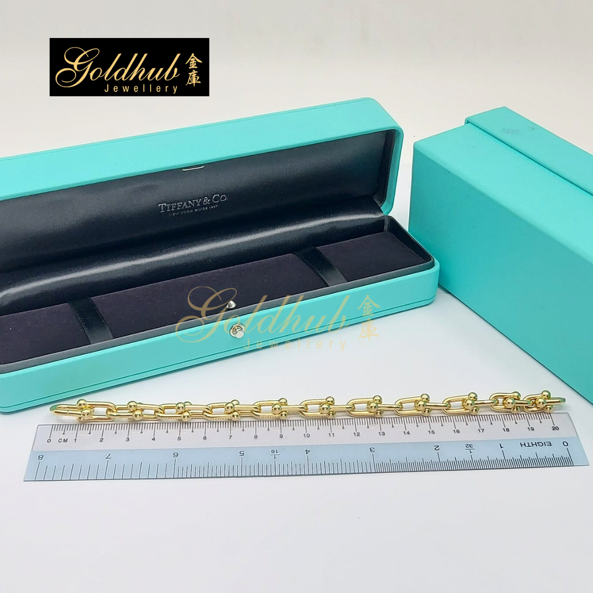 Tiffany HardWear Medium Link Bracelet in Yellow Gold