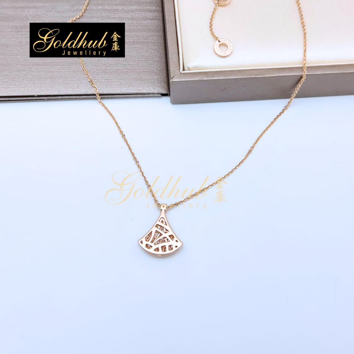 Bvlgari Diva Dream Diamond Necklace in Rose Gold