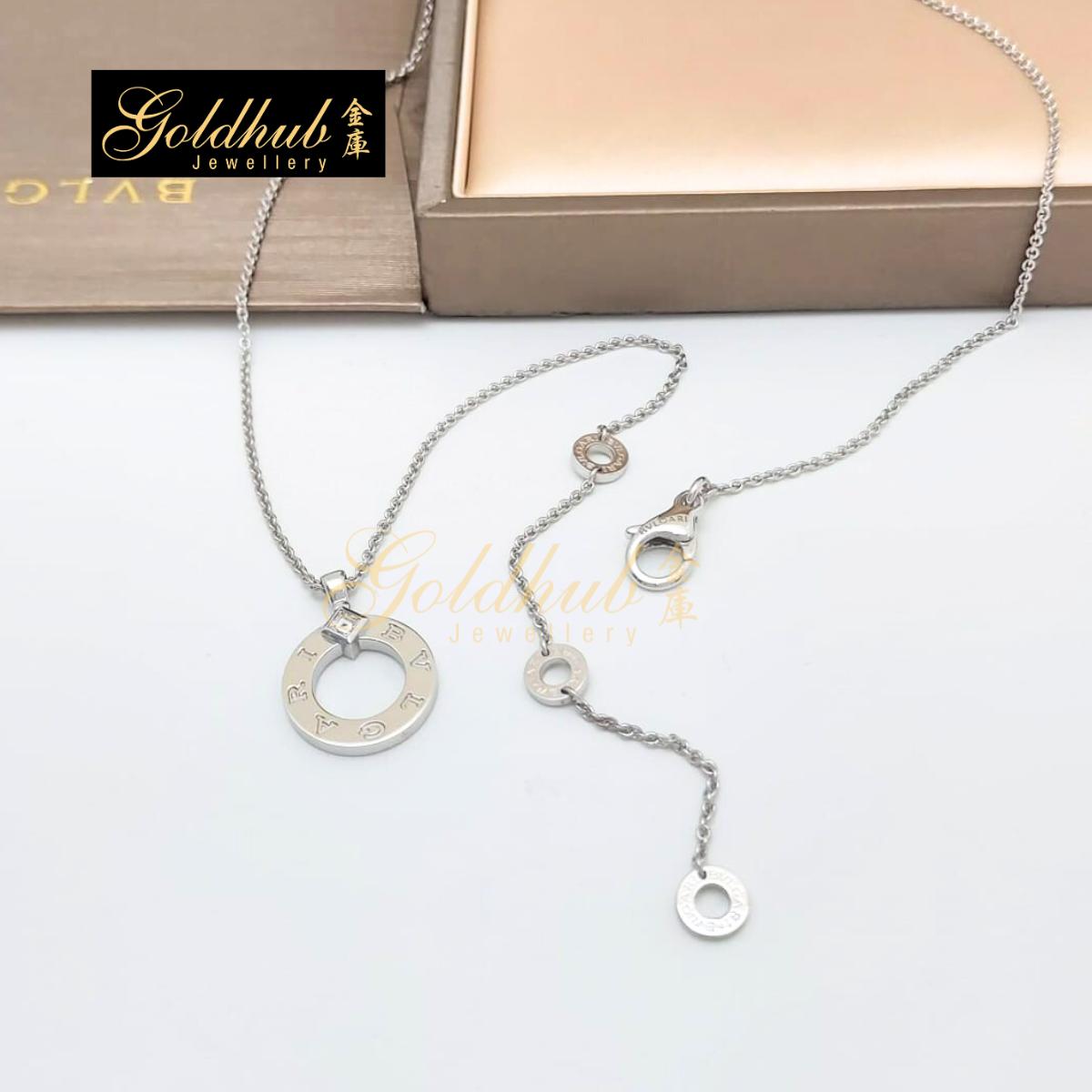 [Reserved] Bvlgari Bvlgari Necklace, 1 Diamond in White Gold