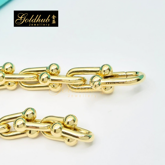 Tiffany HardWear Medium Link Bracelet in Yellow Gold