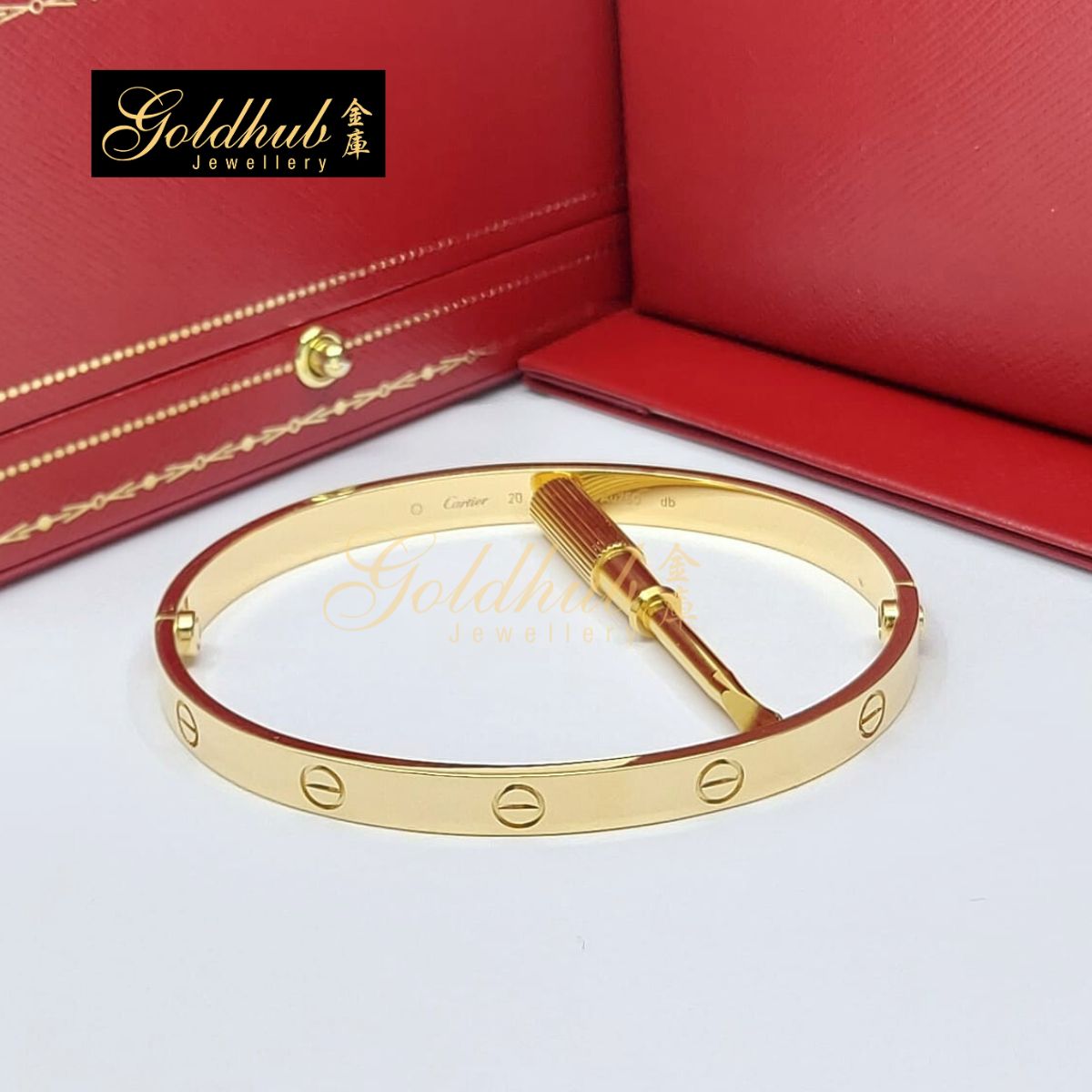 Cartier Love Bracelet, Classic Model in Yellow Gold, Size 20
