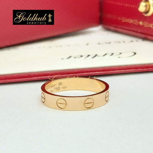 Cartier Love Wedding Band in Rose Gold, Size 50