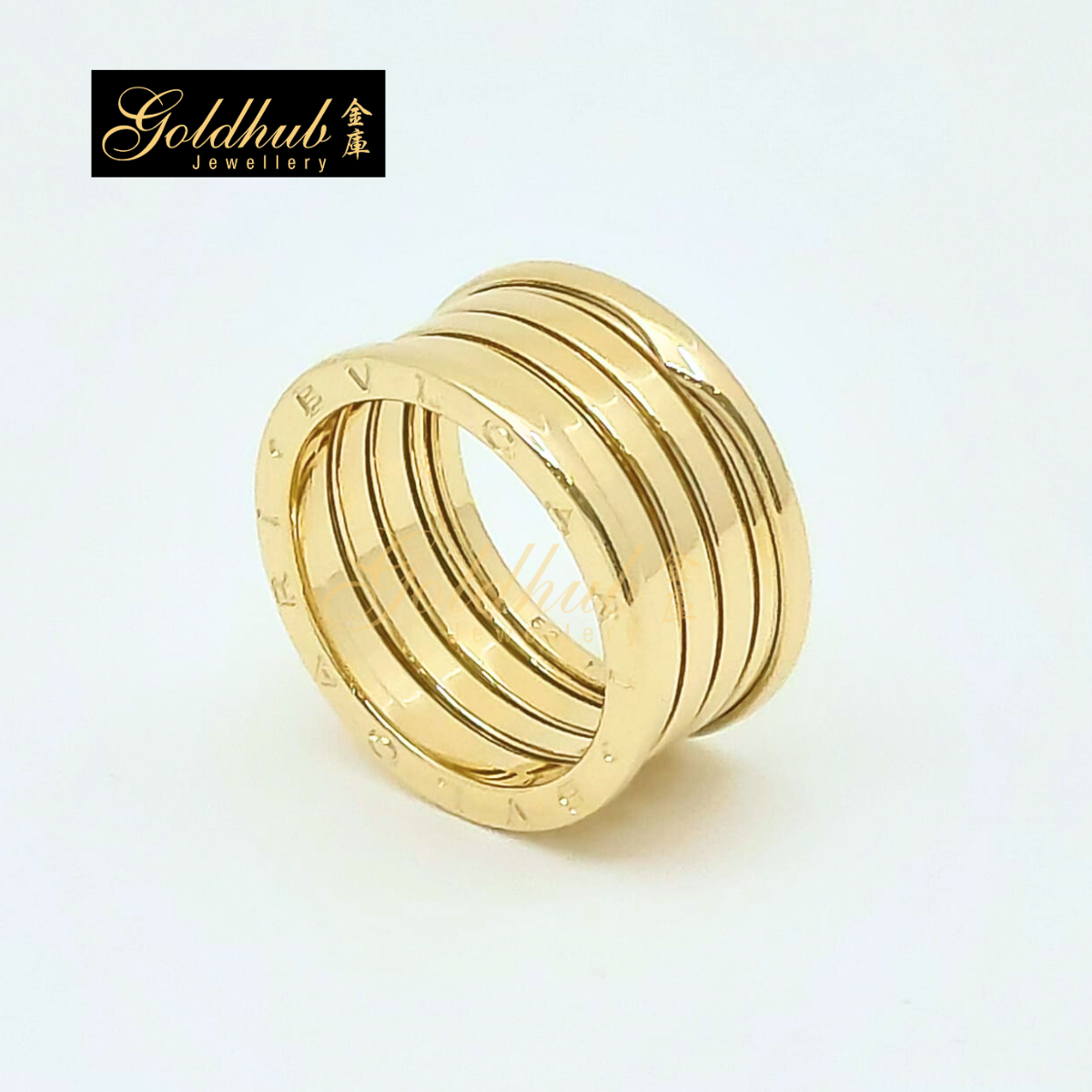 Bvlgari B.zero1 5 Band Ring in Yellow Gold, Size 62