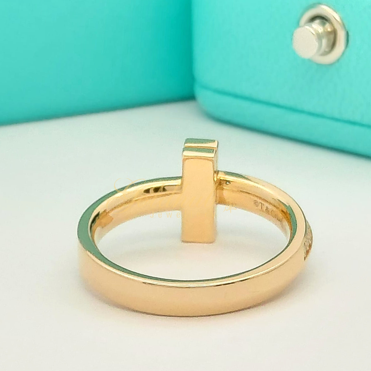 Tiffany T1 Narrow Diamond Ring in Rose Gold