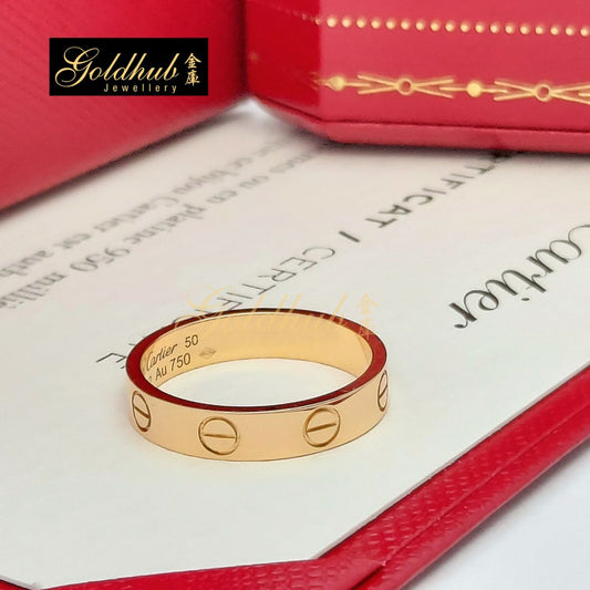 Cartier Love Wedding Band in Rose Gold, Size 50
