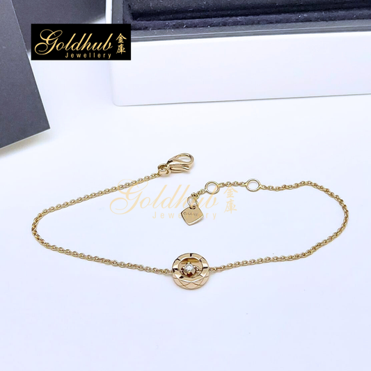 Chanel Coco Crush Quilted Motif Bracelet, Diamond in Rose Gold