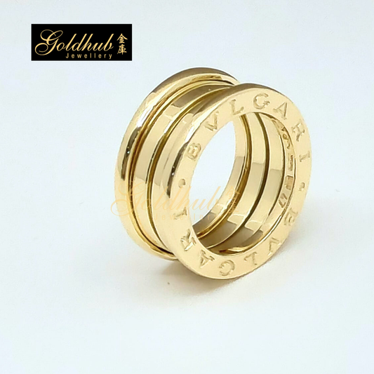 Bvlgari B.zero1 3 Band Ring in Yellow Gold, Size 47