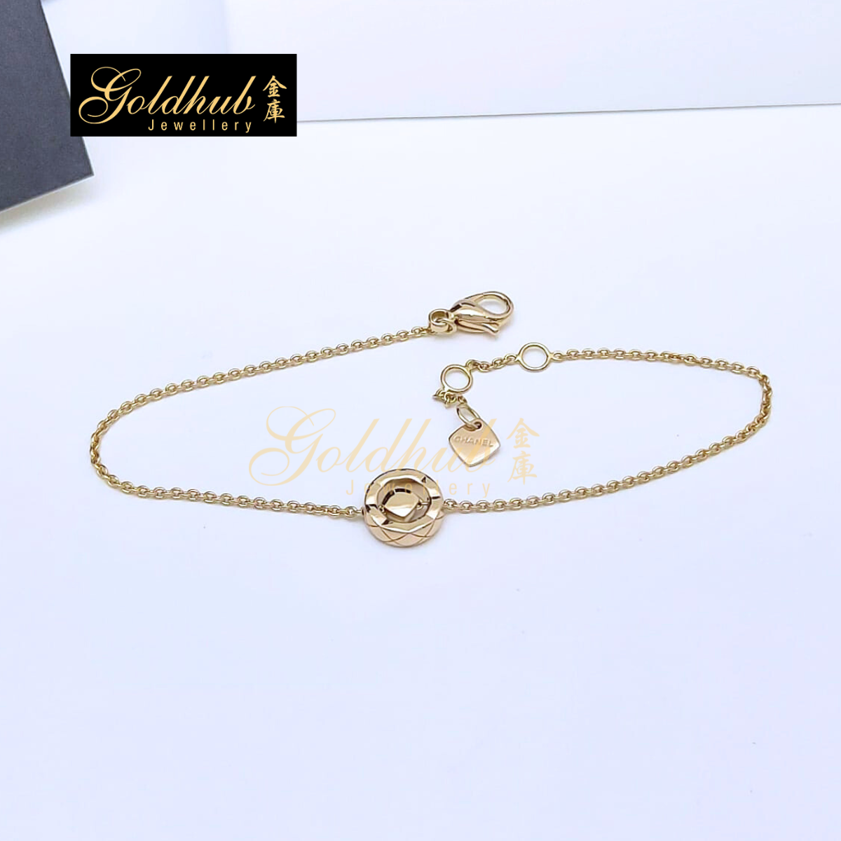 Chanel Coco Crush Quilted Motif Bracelet, Diamond in Rose Gold