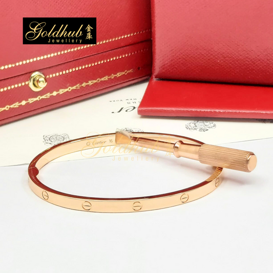 Cartier Love Bracelet, Small Model in Rose Gold, Size 16
