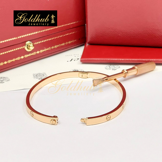 Cartier Love Bracelet, Small Model in Rose Gold, Size 16