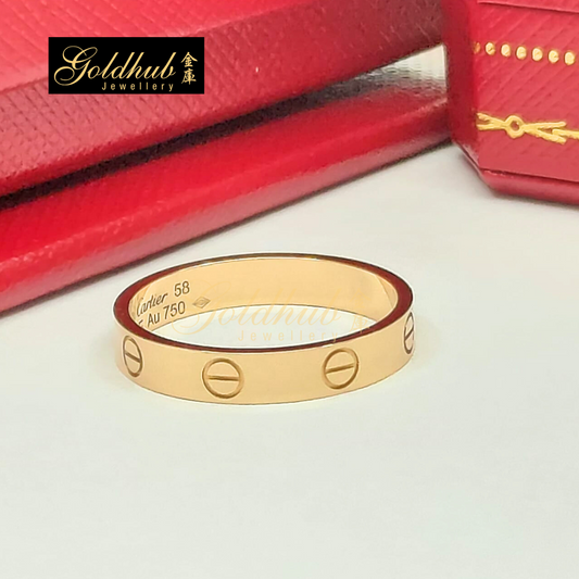 Cartier Love Ring, Small Model in Rose Gold, Size 58