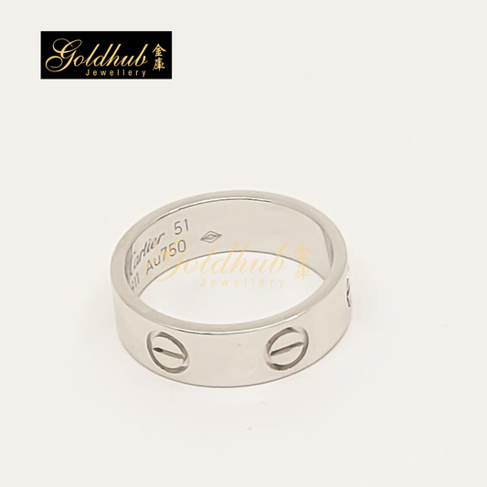 Cartier Love Ring, Classic Model White Gold, Size 51