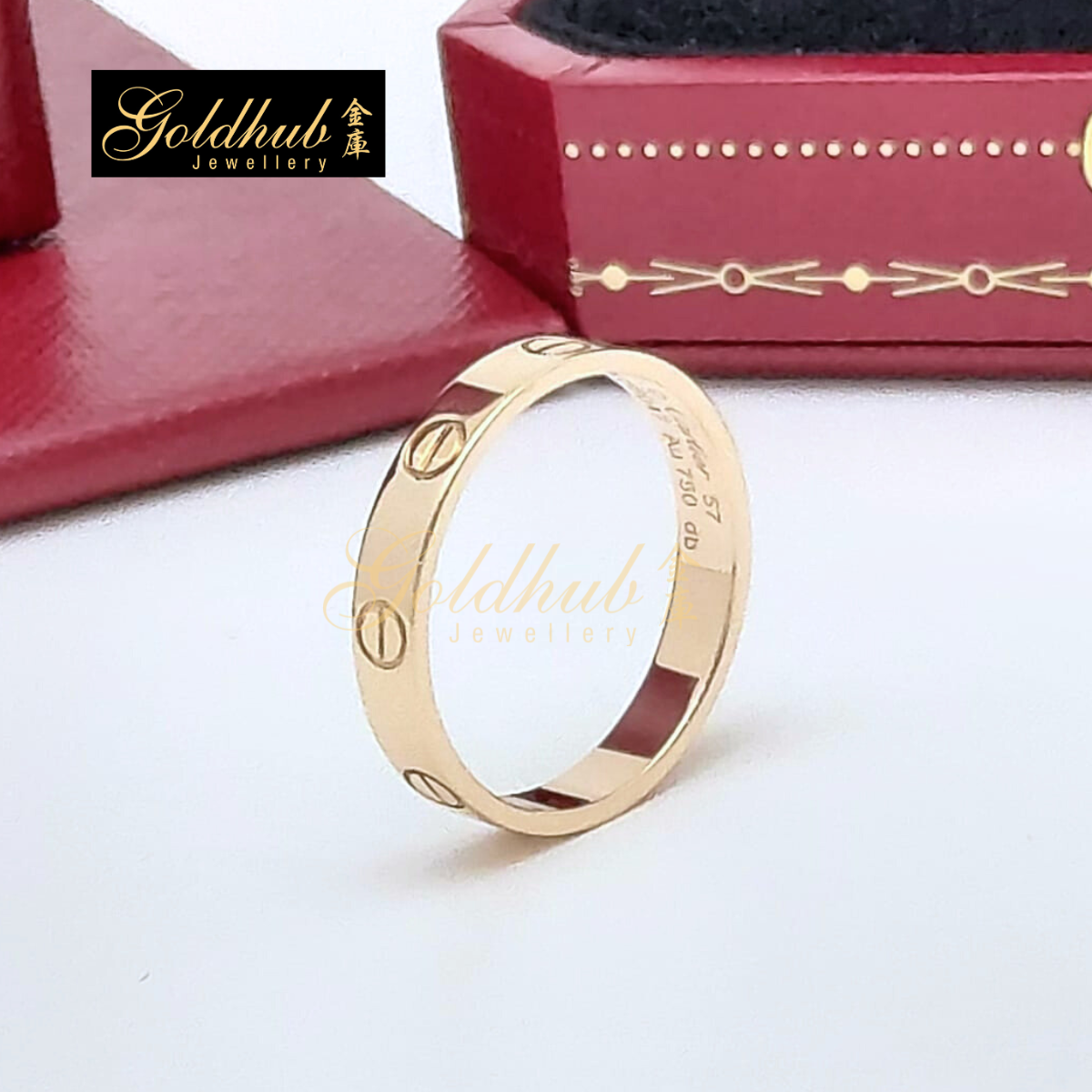 Cartier Love Ring, Small Model in Rose Gold, Size 57