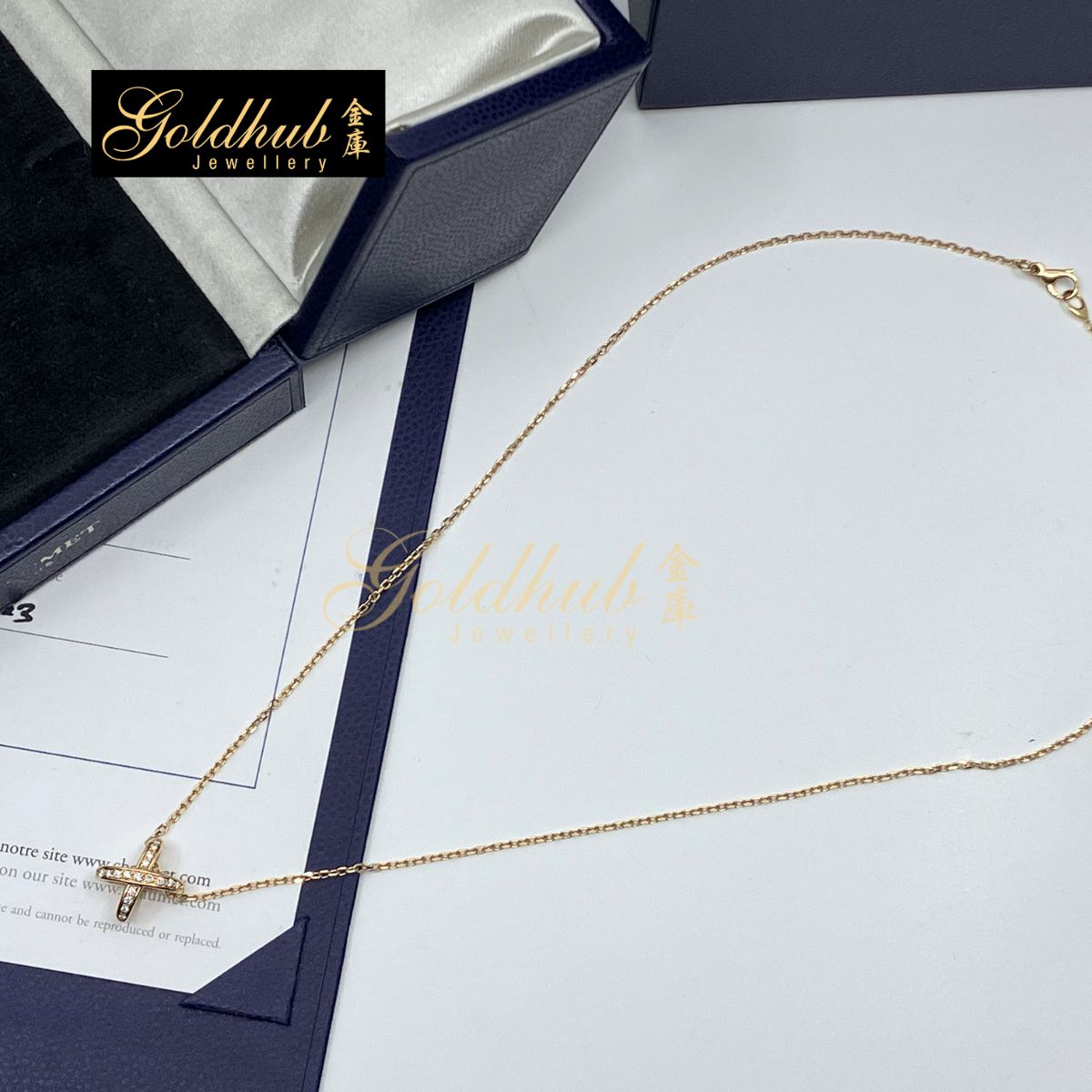 Chaumet Jeux de Liens Pendant, Diamonds in Rose Gold