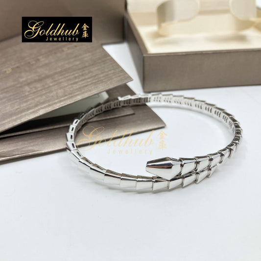 Buglari Serpenti Viper Bracelet in white Gold, Size L