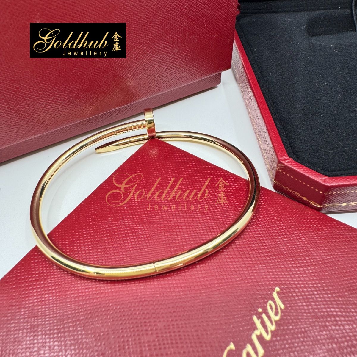 Cartier Juste Un Clou Bracelet, Classic Model in Yellow Gold, Size 19