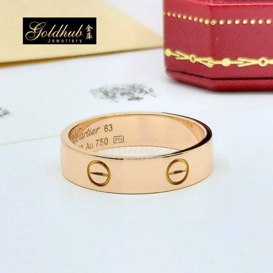 Cartier Love Ring, Classic Model in Rose Gold, Size 63