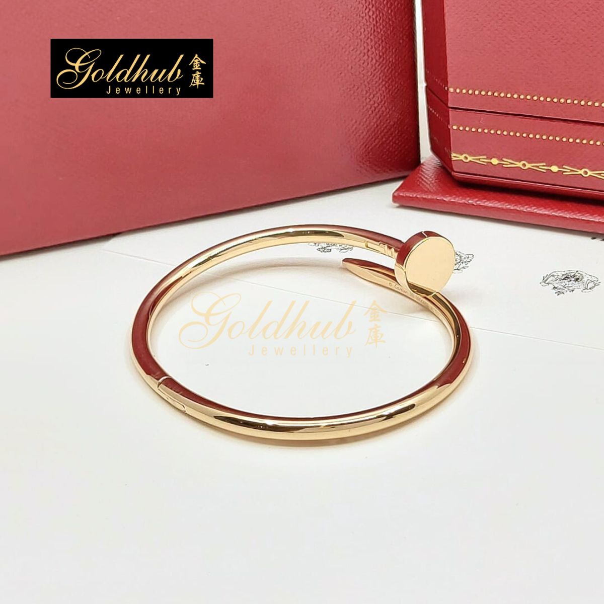 Cartier Juste Un Clou Bracelet, Classic Model in Rose Gold, Size 16