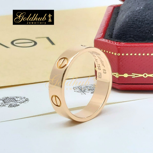 Cartier Love Ring, Classic Model in Rose Gold, Size 63
