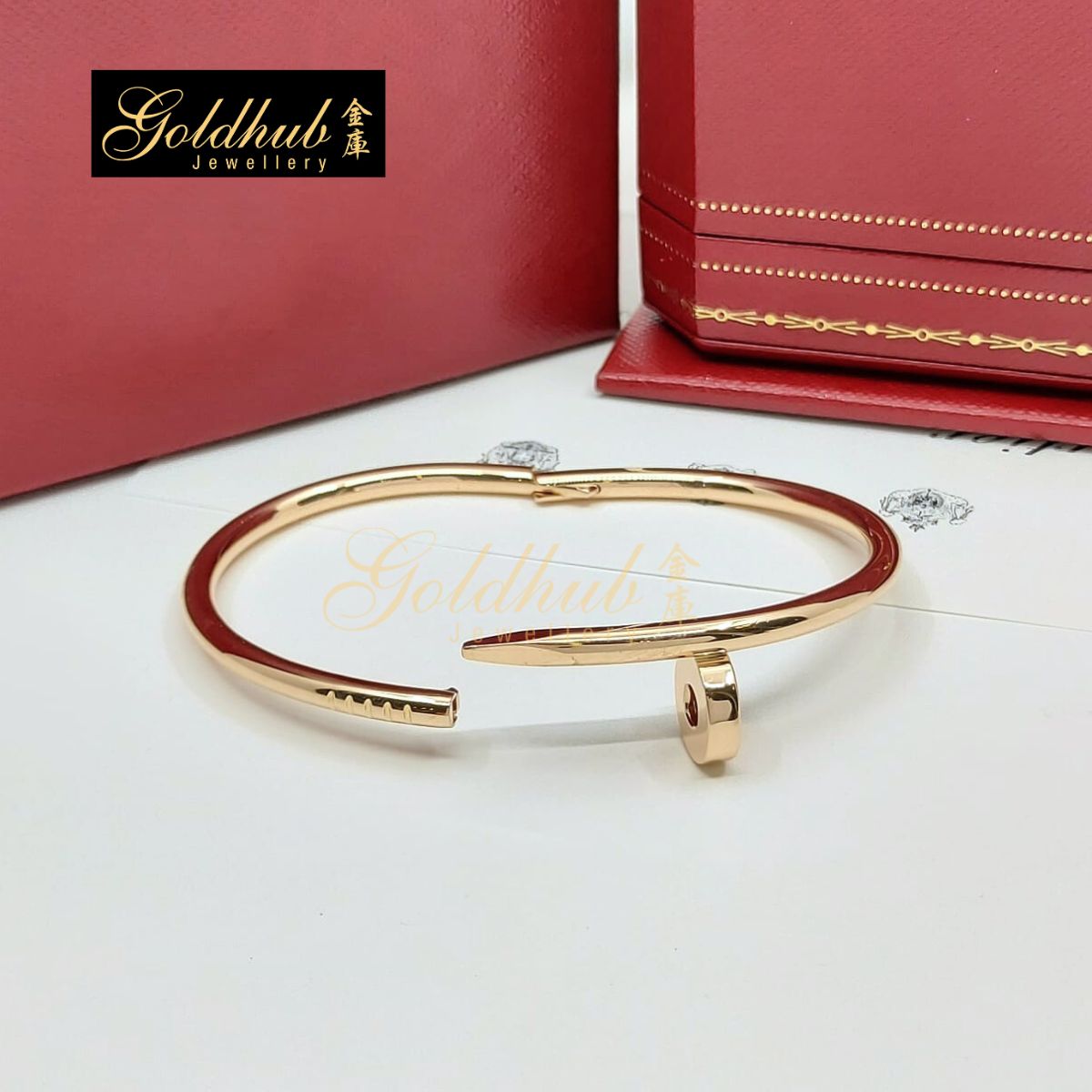 Cartier Juste Un Clou Bracelet, Classic Model in Rose Gold, Size 16
