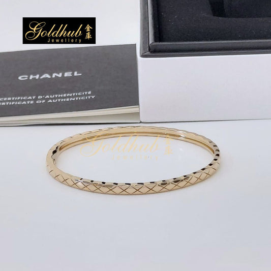 Chanel Coco Crush Bracelet, Quilted Motif, Mini Version in Rose Gold, Size M