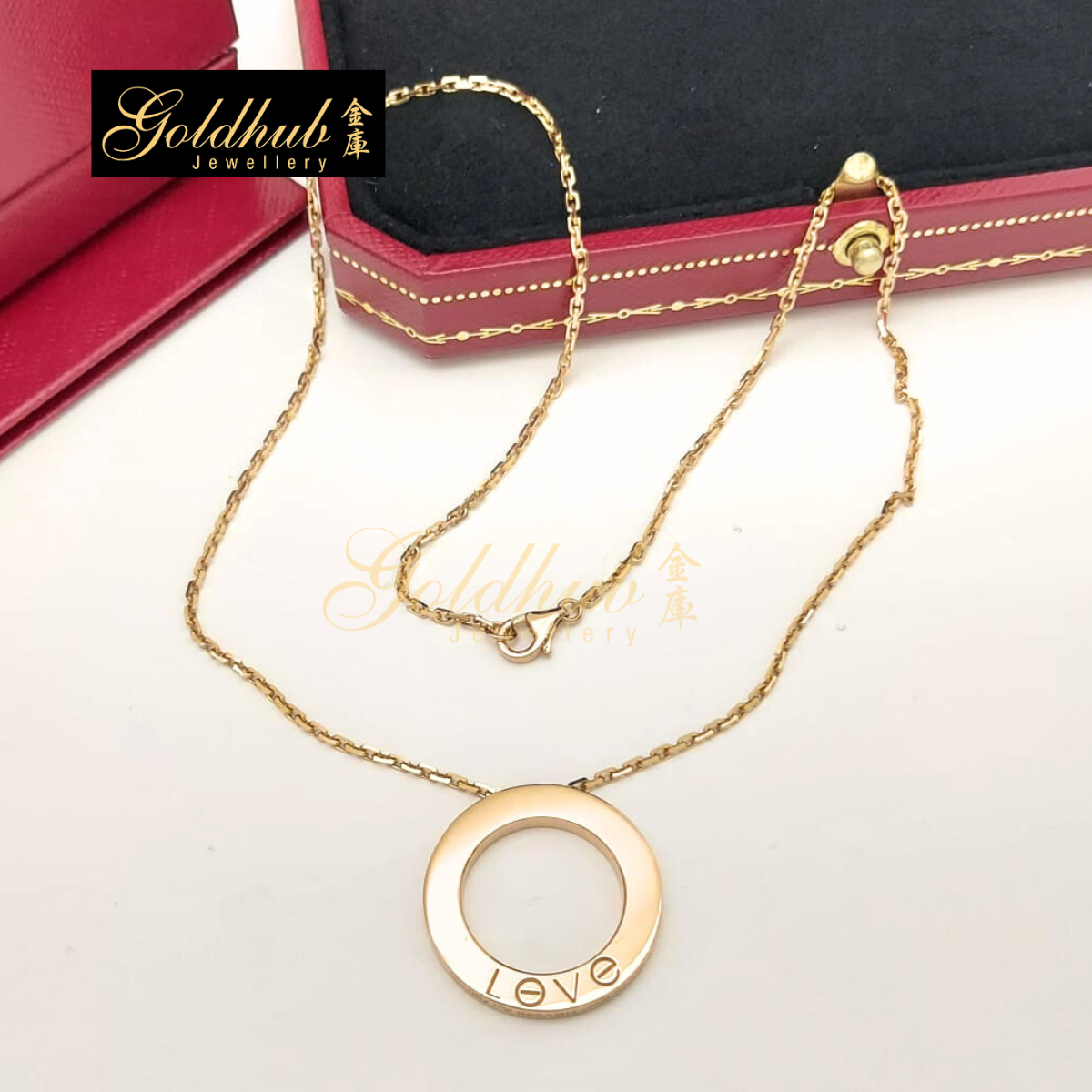 Cartier Love Pendant in Rose Gold
