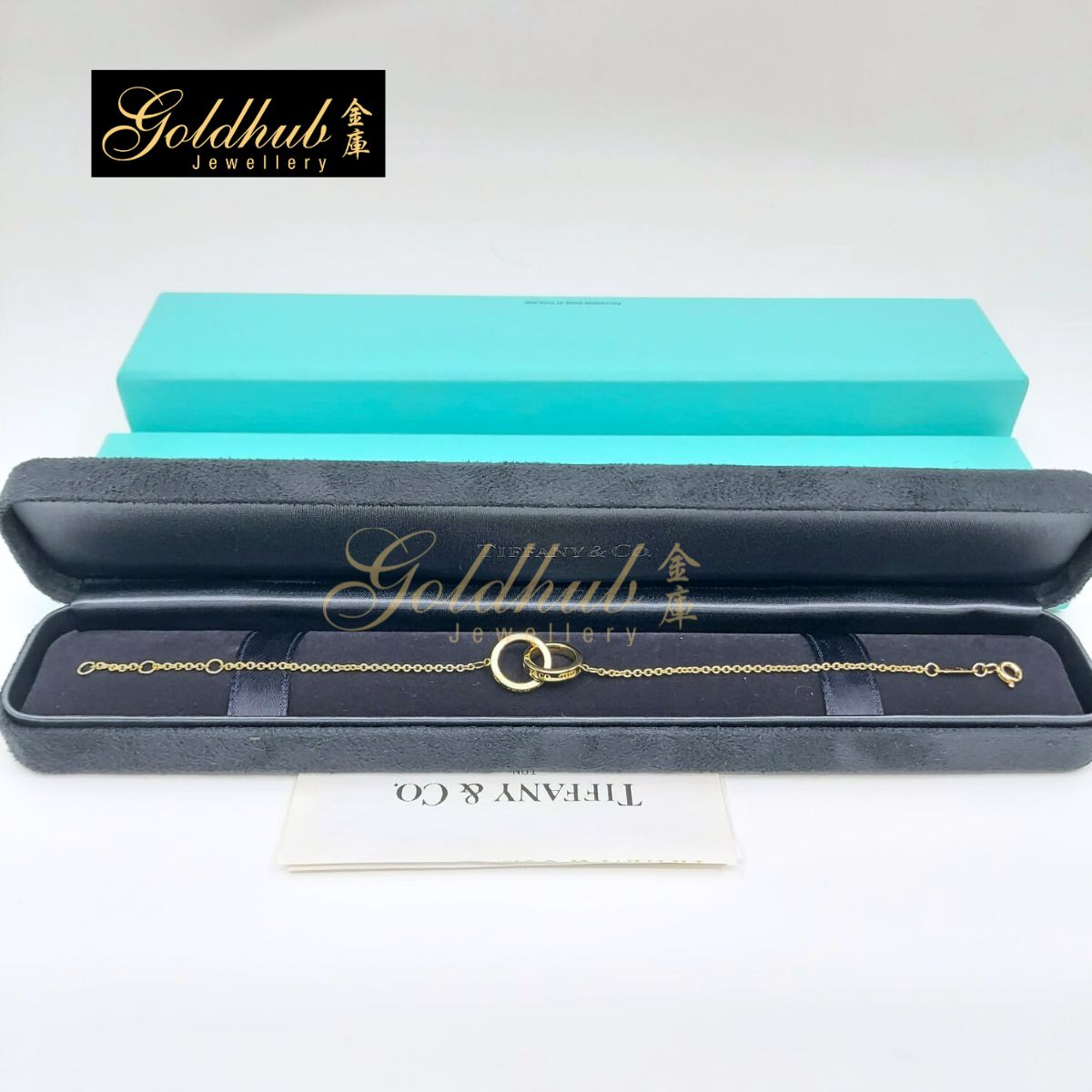 Tiffany 1837 Interlocking Circles Chain Bracelet in Yellow Gold