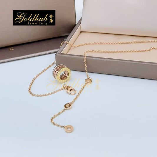 Bvlgari B.zero1 Necklace in Rose, White and Yellow Gold