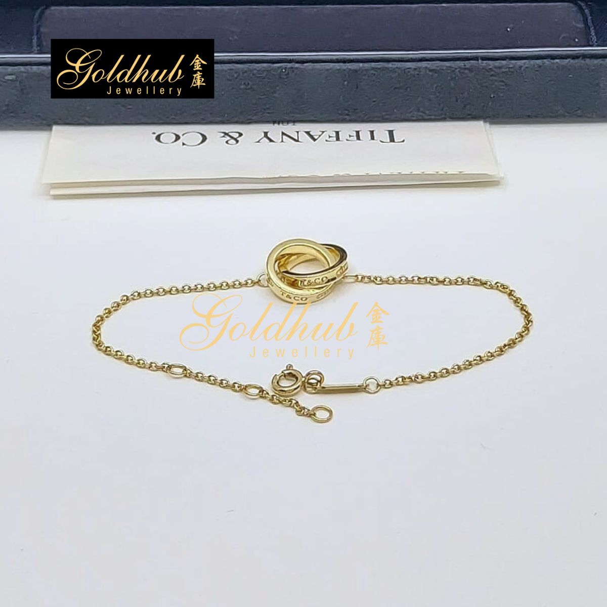 Tiffany 1837 Interlocking Circles Chain Bracelet in Yellow Gold