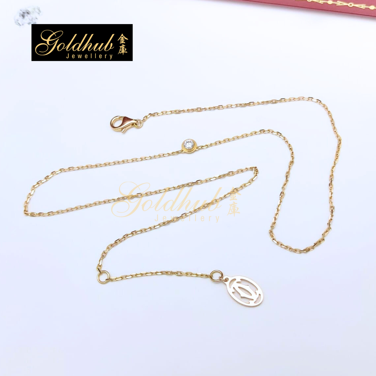 Cartier D'amour Pendant, Diamond, Small Model in Rose Gold