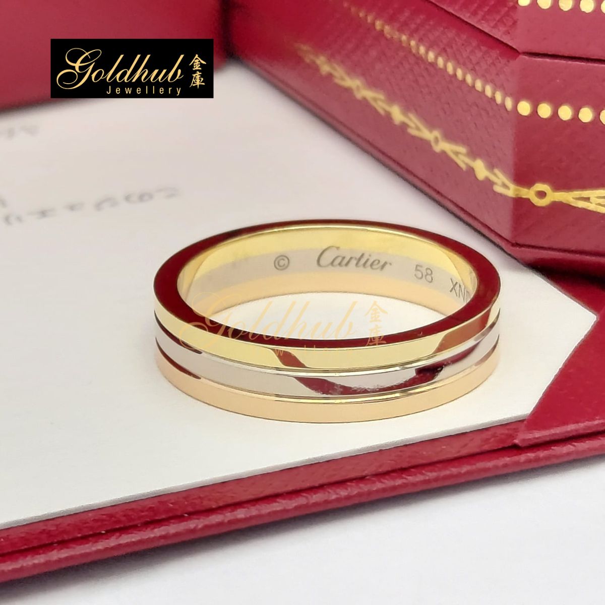 Cartier Vendome Louis Cartier Ring, Size 58