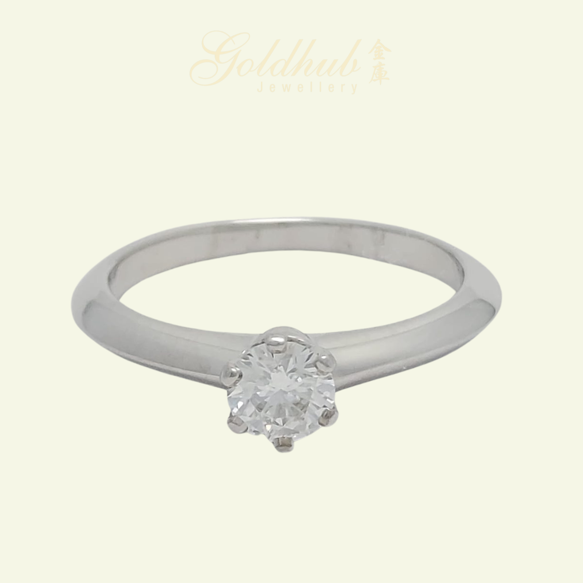 PT950 Pre-loved Tiffany & Co. Diamond Ring in Platinum
